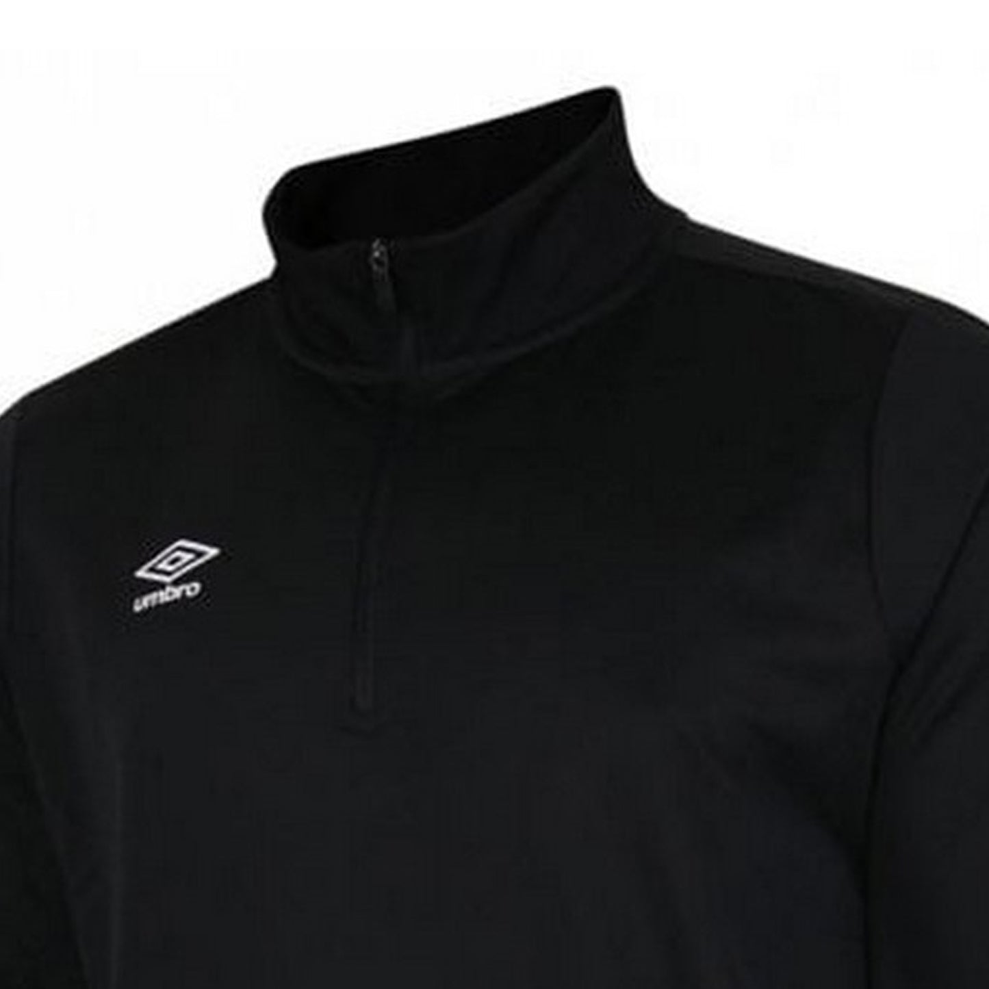 Black - Lifestyle - Umbro Mens Club Essential Half Zip Sweatshirt