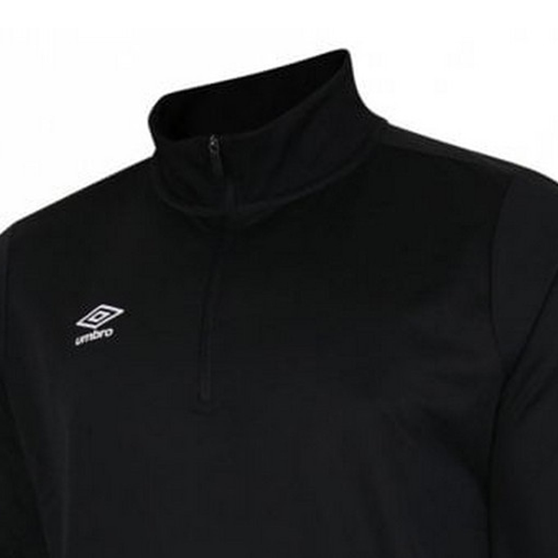 Black - Lifestyle - Umbro Mens Club Essential Half Zip Sweatshirt