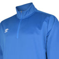 Royal Blue - Side - Umbro Mens Club Essential Half Zip Sweatshirt