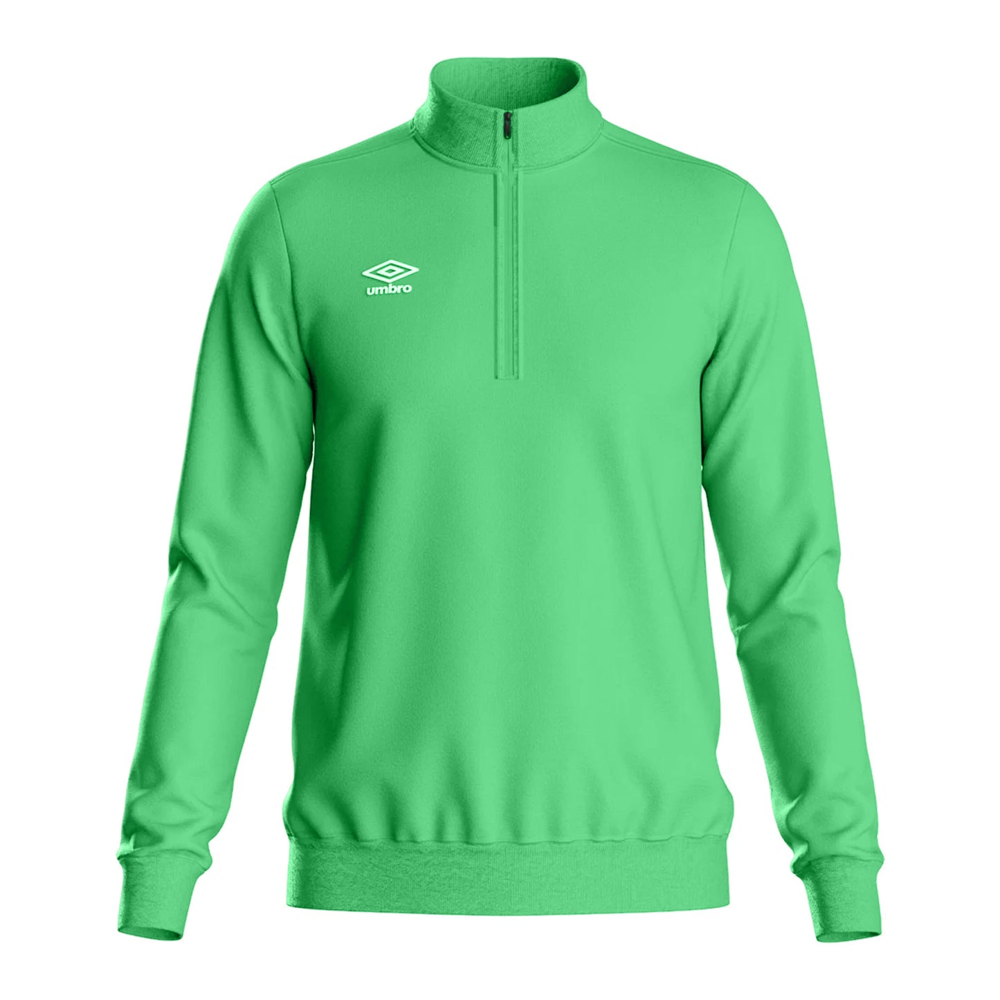 Emerald - Front - Umbro Mens Club Essential Half Zip Sweatshirt