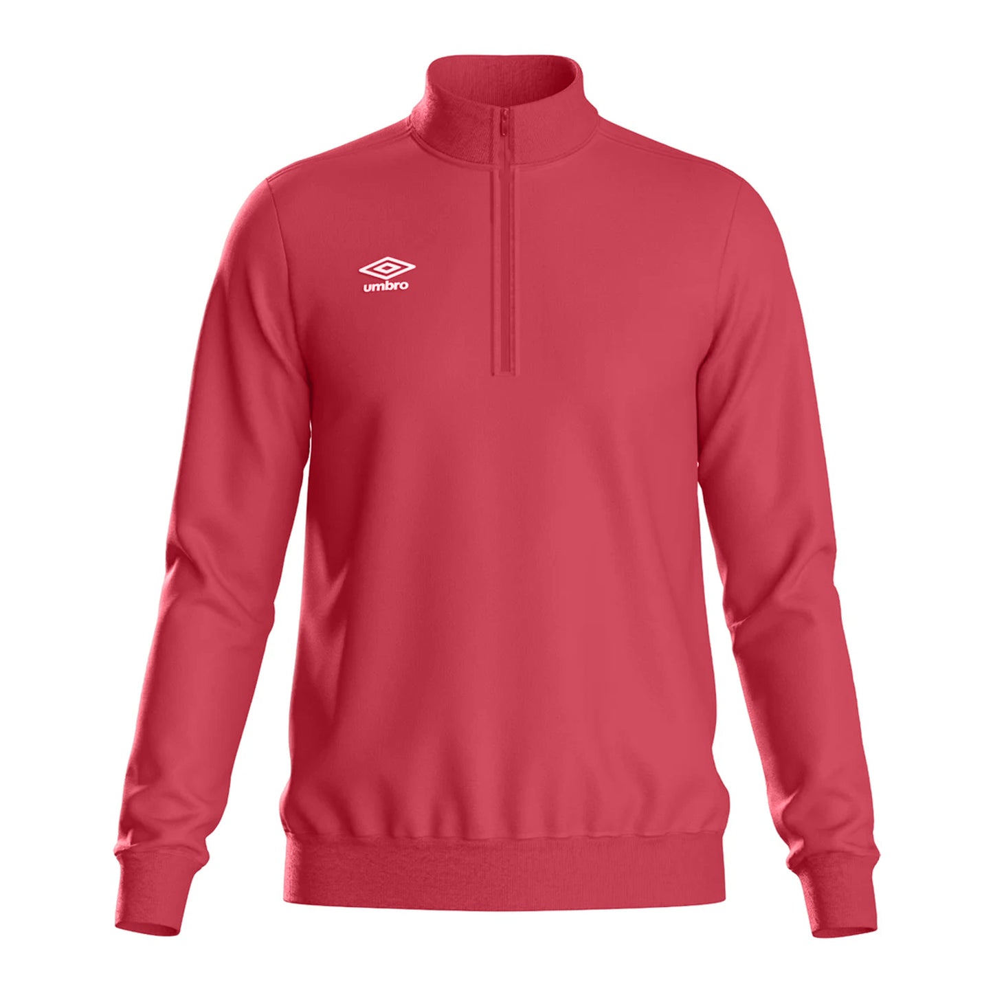 New Claret - Front - Umbro Mens Club Essential Half Zip Sweatshirt