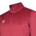 New Claret - Side - Umbro Mens Club Essential Half Zip Sweatshirt
