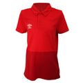 Vermillion-Jester Red - Back - Umbro Childrens-Kids Polyester Polo Shirt