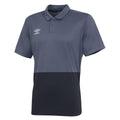 Carbon-Black - Front - Umbro Childrens-Kids Polyester Polo Shirt