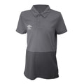 Carbon-Black - Back - Umbro Childrens-Kids Polyester Polo Shirt