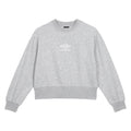 Grey Marl-White - Front - Umbro Womens-Ladies Core Boxy Sweatshirt