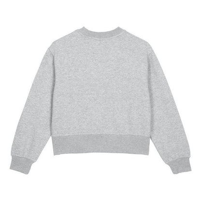 Grey Marl-White - Back - Umbro Womens-Ladies Core Boxy Sweatshirt