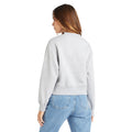 Grey Marl-White - Lifestyle - Umbro Womens-Ladies Core Boxy Sweatshirt