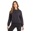 Black - Side - Umbro Womens-Ladies Core Boxy Sweatshirt