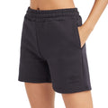Black - Side - Umbro Womens-Ladies Core Sweat Shorts