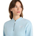 Angel Falls-White - Side - Umbro Womens-Ladies Core Half Zip Sweatshirt