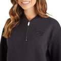 Black - Side - Umbro Womens-Ladies Core Half Zip Sweatshirt