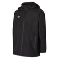 Black - Front - Umbro Mens Club Essential Waterproof Jacket