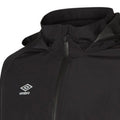 Black - Side - Umbro Mens Club Essential Waterproof Jacket