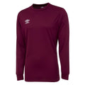 New Claret - Front - Umbro Boys Club Long-Sleeved Jersey