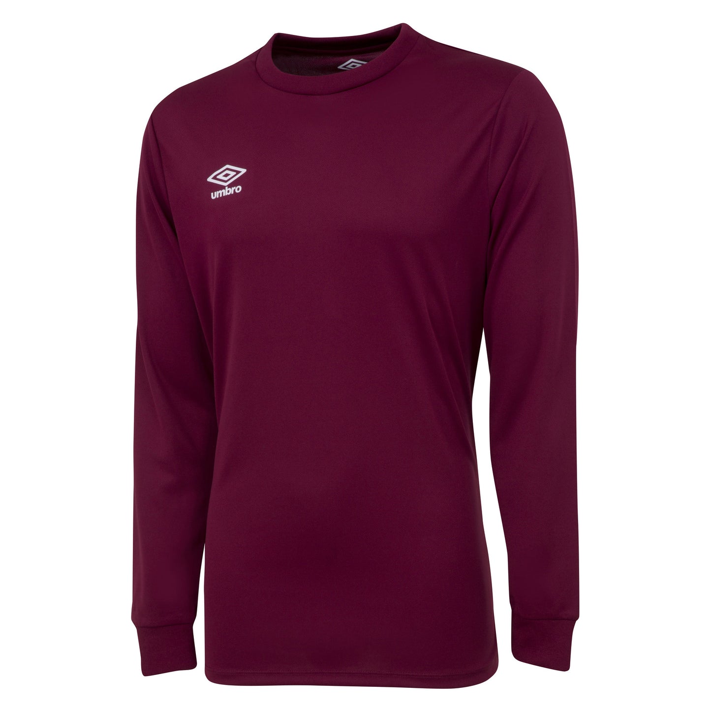 New Claret - Front - Umbro Boys Club Long-Sleeved Jersey
