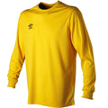 Yellow - Front - Umbro Boys Club Long-Sleeved Jersey