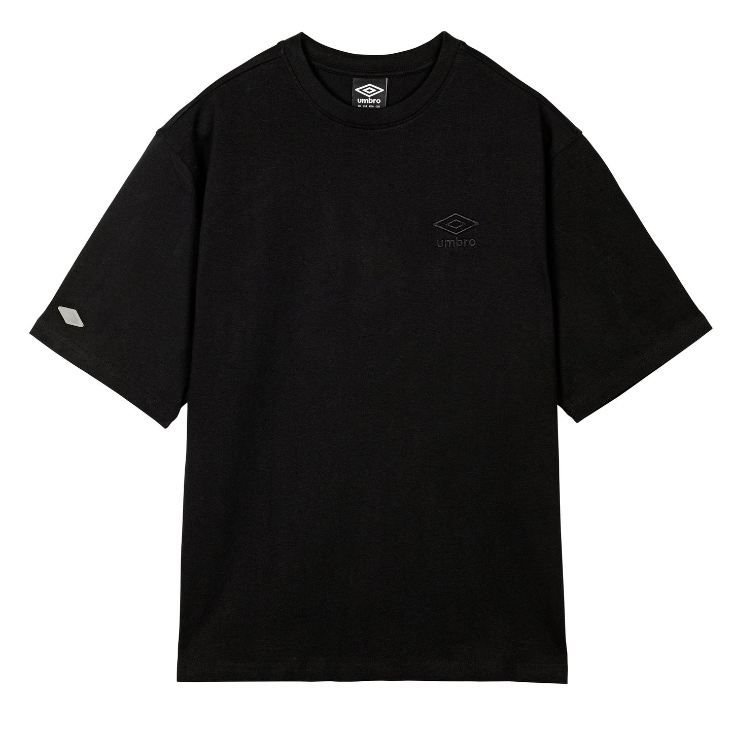 Black - Front - Umbro Mens Oversized Sports T-Shirt