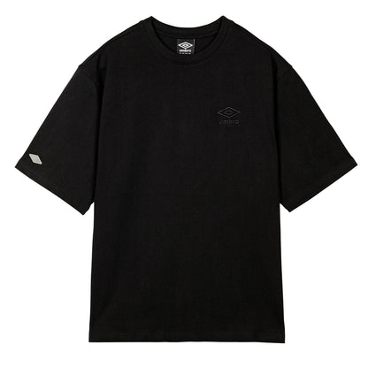 Black - Front - Umbro Mens Oversized Sports T-Shirt