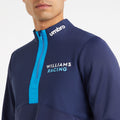Peacoat-Diva Blue - Side - Umbro Mens Off Track Williams Racing Fleece