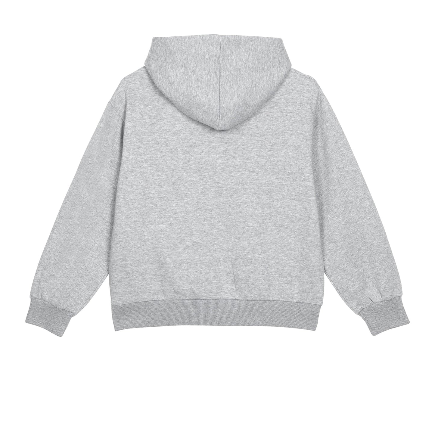 Grey Marl-White - Back - Umbro Womens-Ladies Core Hoodie