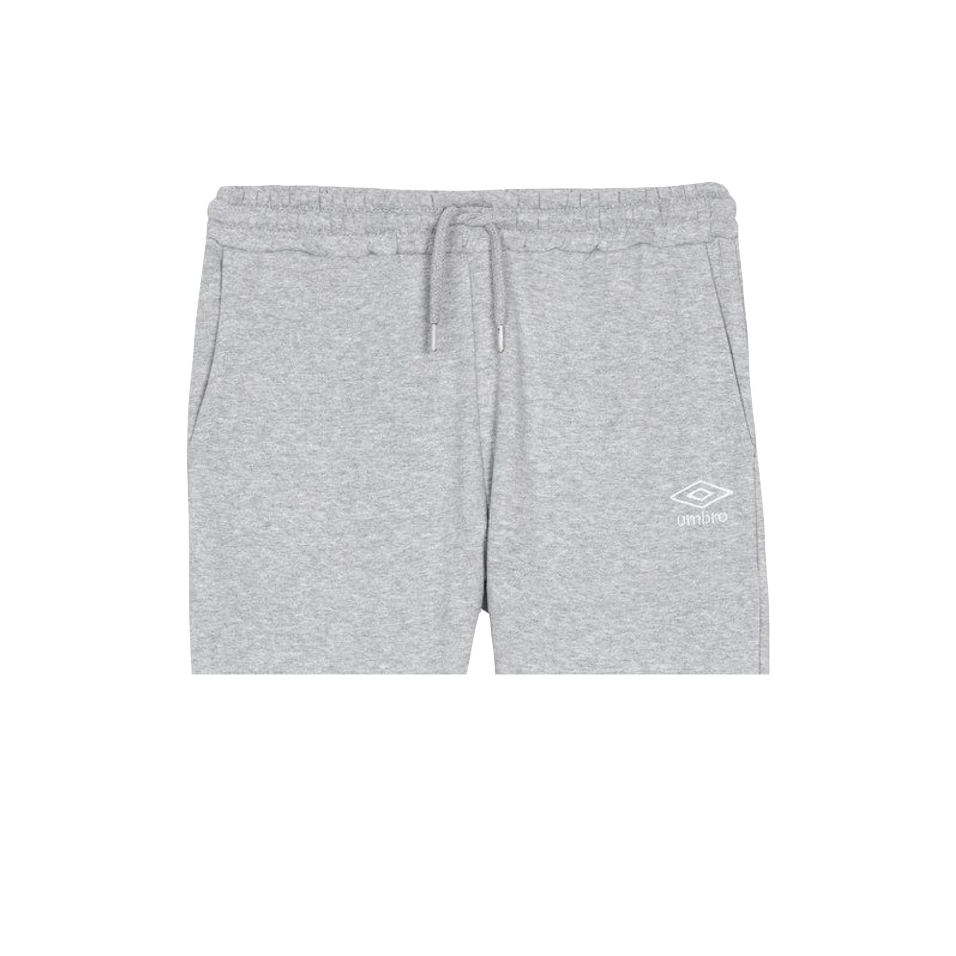 Grey Marl-White - Side - Umbro Womens-Ladies Core Jogging Bottoms