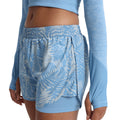 Allure-Silver Grey - Side - Umbro Womens-Ladies Pro Training Printed Hybrid Shorts