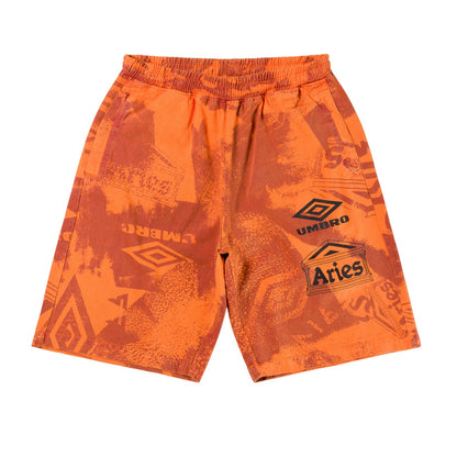 Purple-Orange-Black - Front - Umbro Mens Pro 64 Aries Shorts