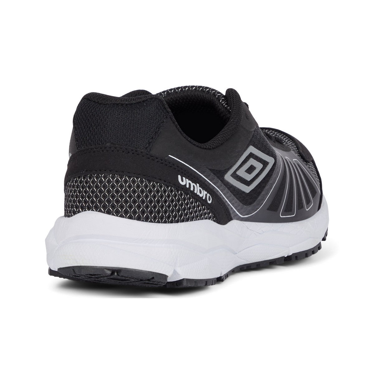 Black-Metallic White - Back - Umbro Mens Pro Runner Trainers