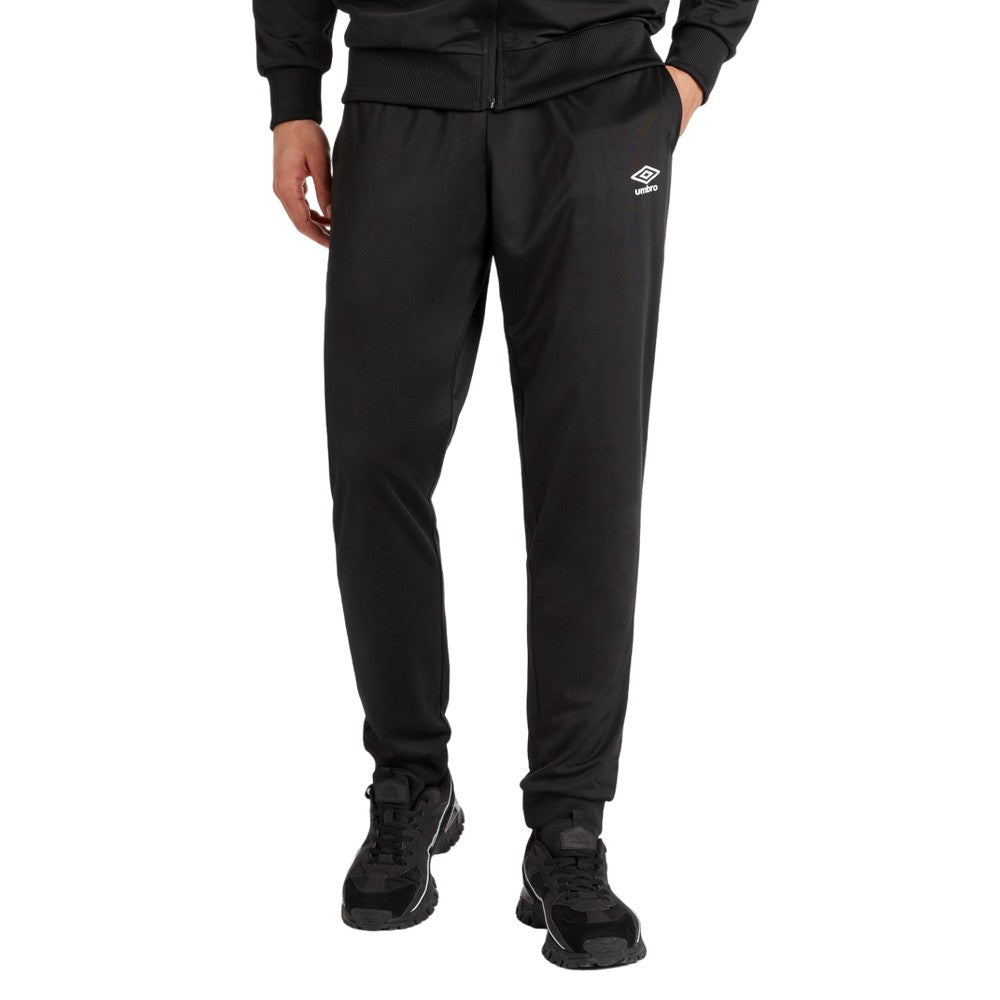 Black-White - Lifestyle - Umbro Mens Active Tricot Tracksuit