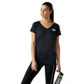 Black - Front - Umbro Womens-Ladies PTF Mesh Panel Sports T-Shirt