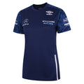 Medieval Blue-Brilliant White-Navy Peony - Front - Umbro Womens-Ladies Williams Racing Training Jersey