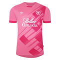 Pink - Front - Umbro Childrens-Kids 23-24 Heart Of Midlothian FC Away Jersey