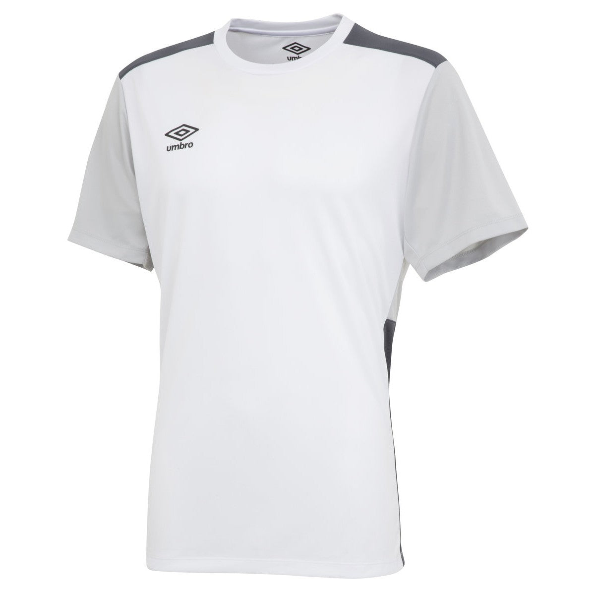 White-High Rise Grey-Carbon - Front - Umbro Mens Contrast Training Jersey