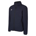 Dark Navy-White - Front - Umbro Childrens-Kids Club Essential Bonded Jacket