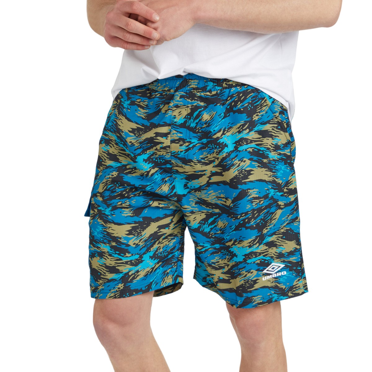 Black-Scuba - Front - Umbro Mens Resort Beach Swim Shorts