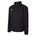 Black-White - Front - Umbro Childrens-Kids Club Essential Bonded Jacket