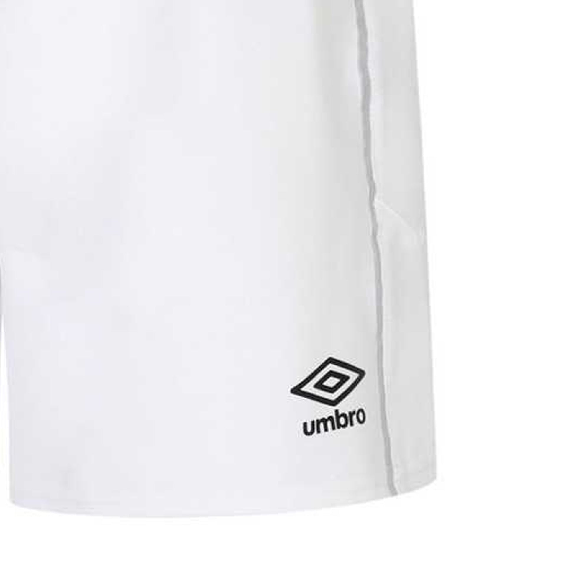 White - Side - Umbro Childrens-Kids Training Rugby Shorts