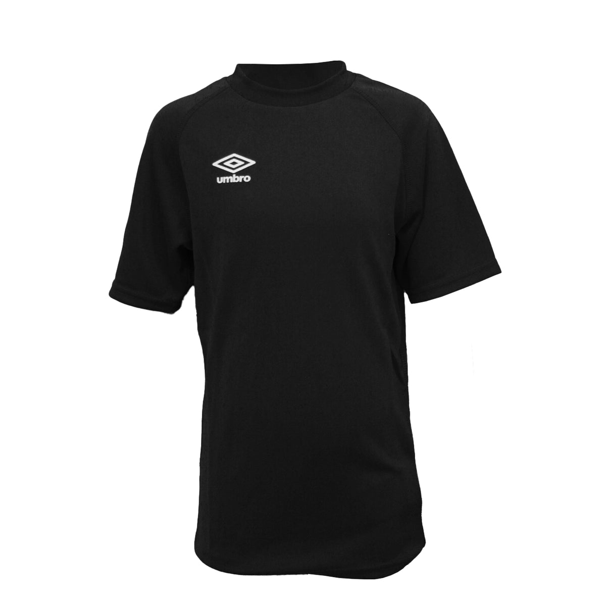 Black - Back - Umbro Childrens-Kids Raglan Rugby Drill Top