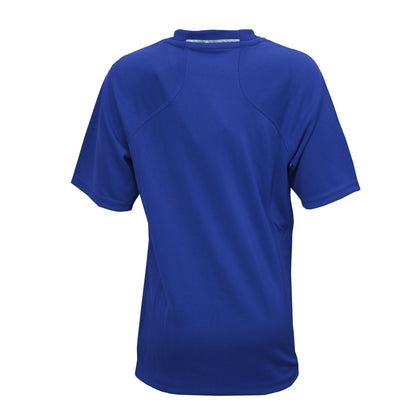 Navy - Side - Umbro Childrens-Kids Raglan Rugby Drill Top