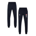 Navy Blazer - Side - Umbro Childrens-Kids 23-24 Fleece England Rugby Jogging Bottoms