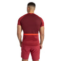 Tibetan Red-Zinfandel-Flame Scarlet - Back - Umbro Mens 23-24 England Rugby Gym T-Shirt