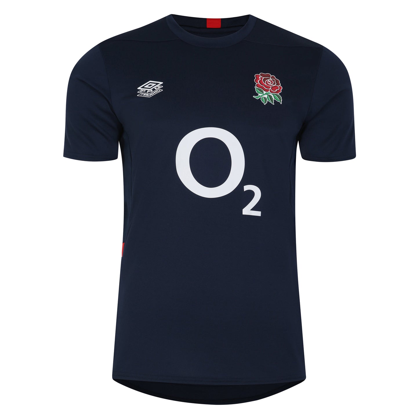 Navy Blazer-Dress Blue-Flame Scarlet - Front - Umbro Mens 23-24 England Rugby Gym T-Shirt