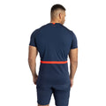 Navy Blazer-Dress Blue-Flame Scarlet - Back - Umbro Mens 23-24 England Rugby Gym T-Shirt