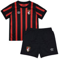 Red-Black - Front - Umbro Childrens-Kids 23-24 AFC Bournemouth Home Kit