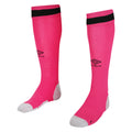Pink-Grey-Black - Front - Umbro Childrens-Kids 23-24 Forest Green Rovers FC Away Socks