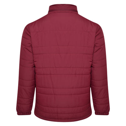 New Claret - Back - Umbro Childrens-Kids Club Essential Bench Jacket