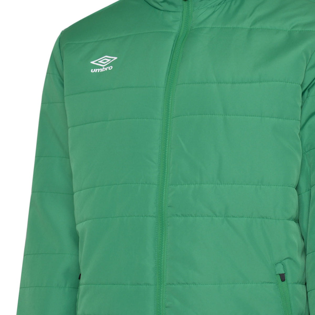 Emerald - Pack Shot - Umbro Childrens-Kids Club Essential Bench Jacket