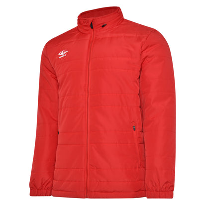 Vermillion - Front - Umbro Childrens-Kids Club Essential Bench Jacket