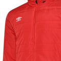 Vermillion - Side - Umbro Childrens-Kids Club Essential Bench Jacket